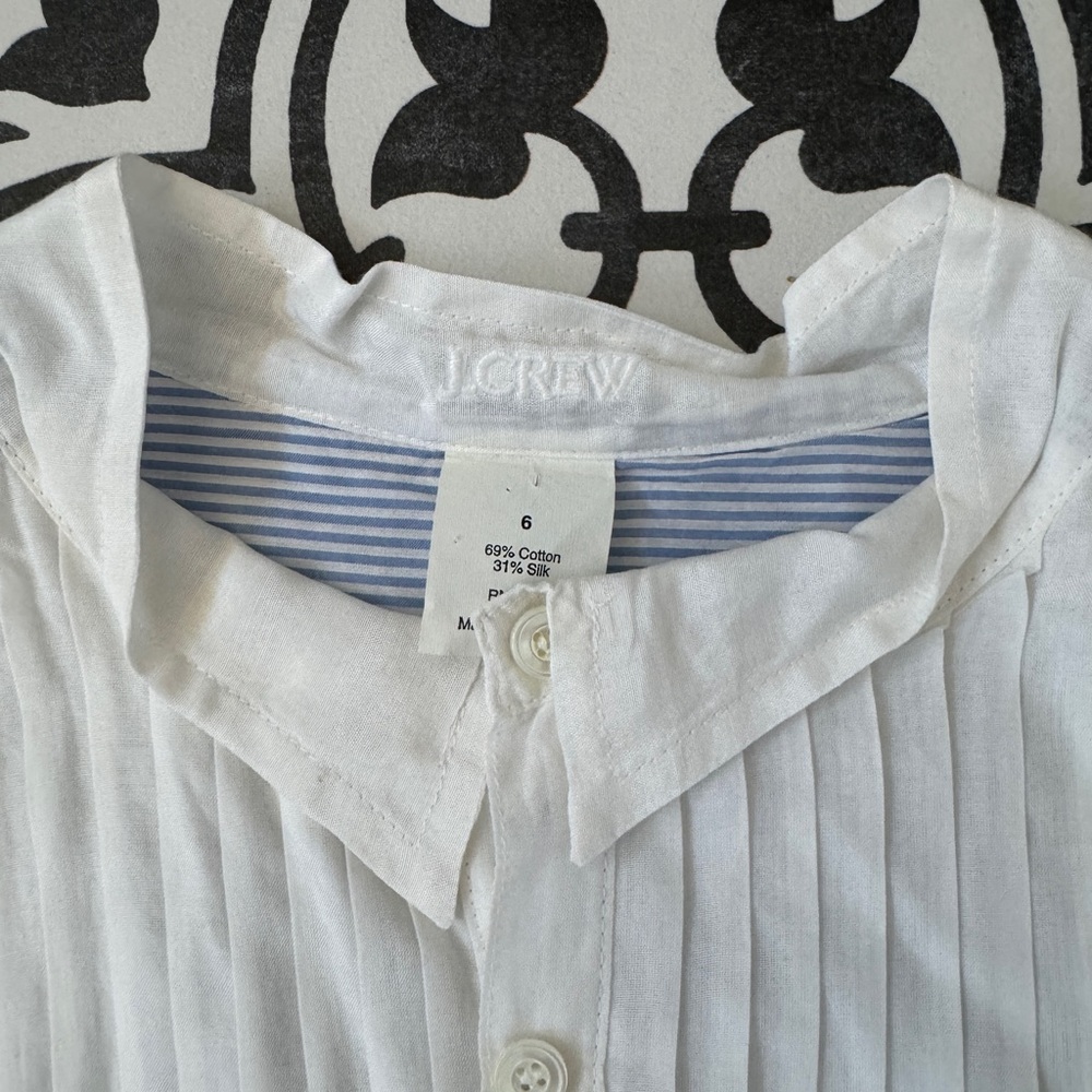 J Crew striped bib blouse - Picture 4 of 5